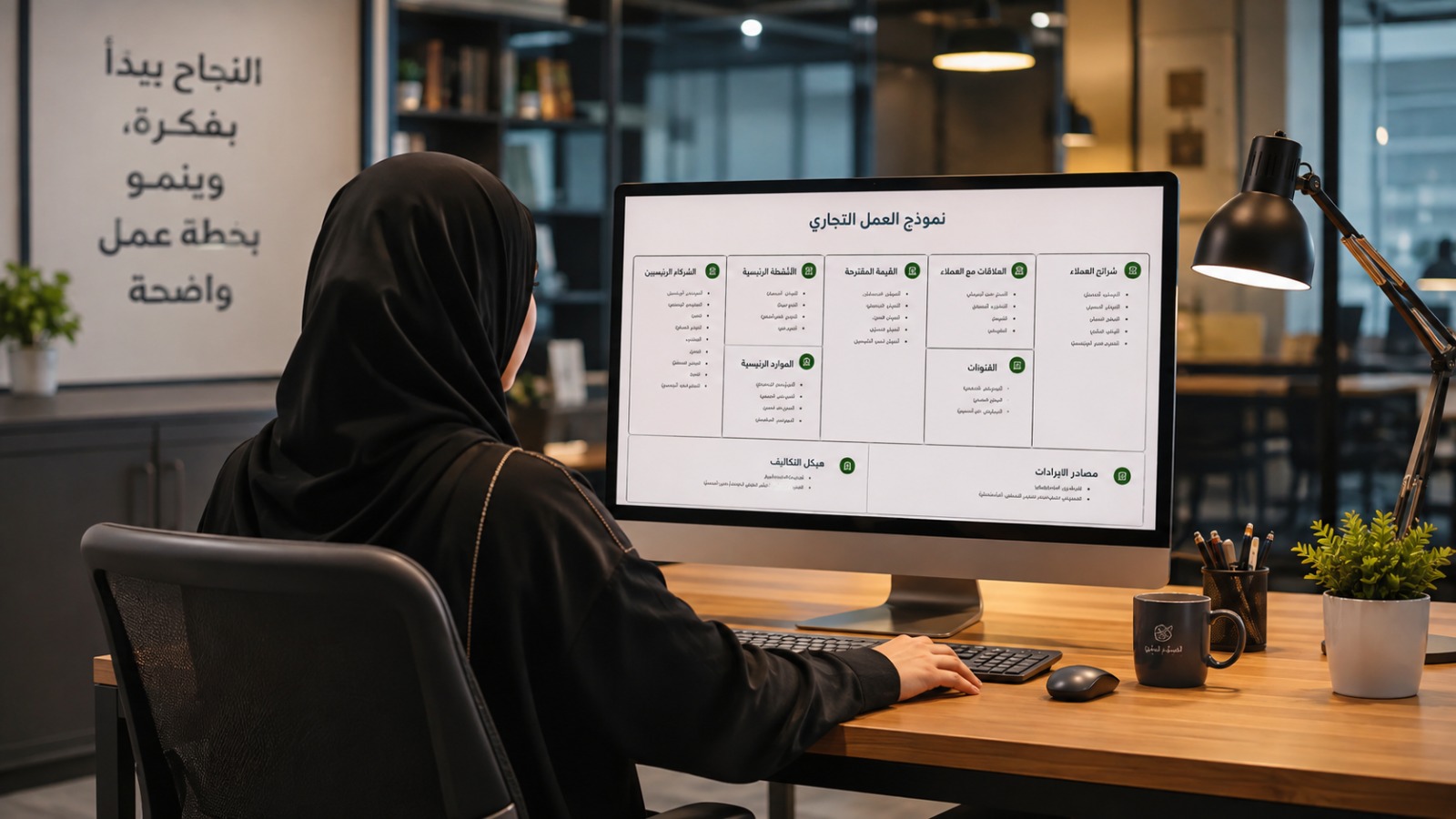 بناء نموذج العمل التجاري